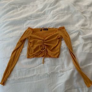 Off the shoulder crop top